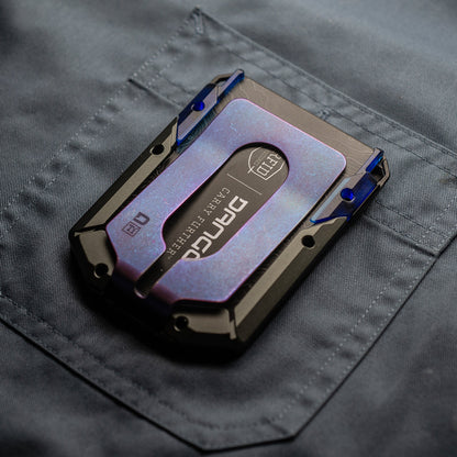 DANGO M4 SPECIAL EDITION MAVERICK™ RAIL WALLET with BURPLE ANODIZED TITANIUM CLIP