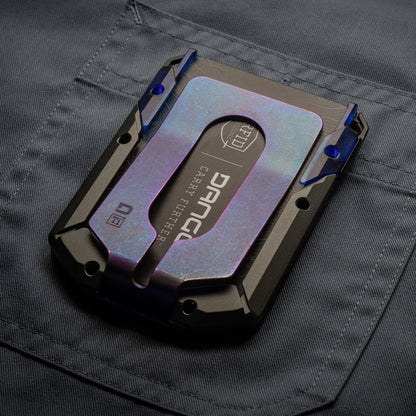 DANGO M4 SPECIAL EDITION MAVERICK™ RAIL WALLET with BURPLE ANODIZED TITANIUM CLIP