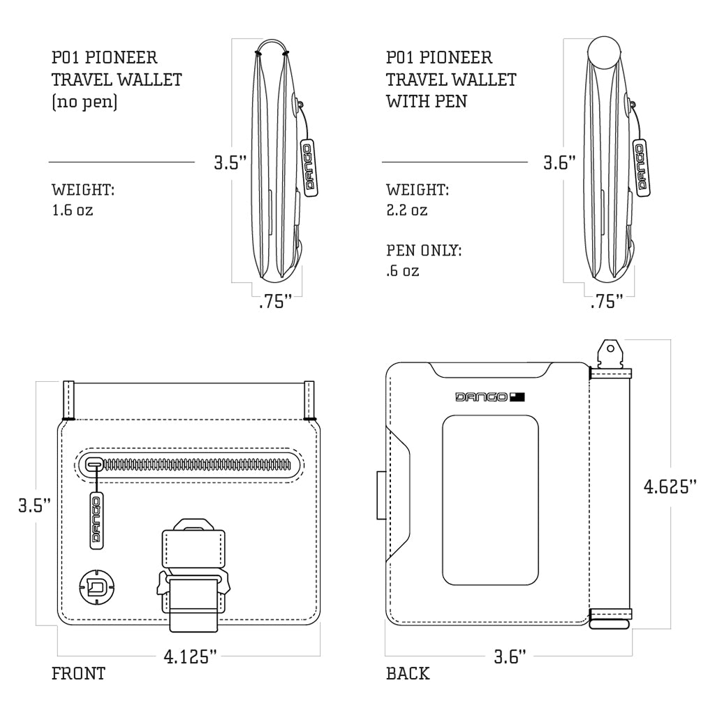 Dango Products P01 PIONEER™ Travel Wallet