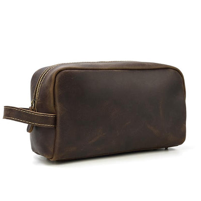 Steel Horse Leather Wanderer Toiletry Bag | Genuine Leather Toiletry Bag