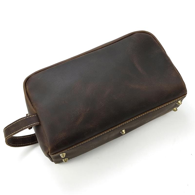 Steel Horse Leather Wanderer Toiletry Bag | Genuine Leather Toiletry Bag
