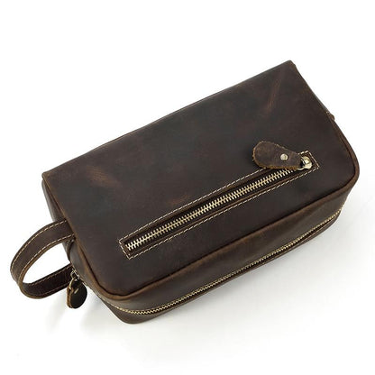 Steel Horse Leather Wanderer Toiletry Bag | Genuine Leather Toiletry Bag