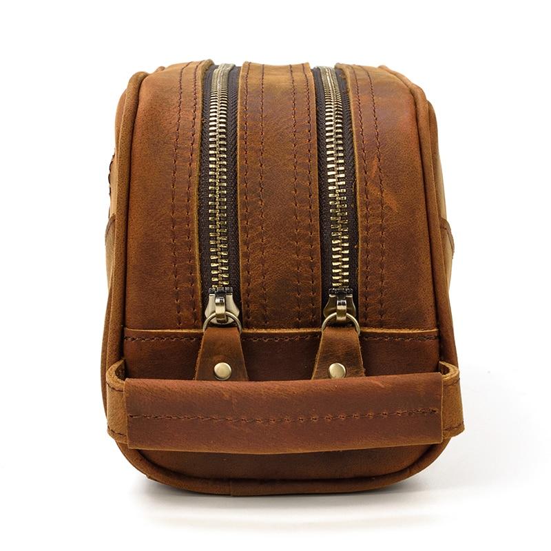 Steel Horse Leather Nomad Toiletry Bag | Genuine Leather Travel Toiletry Bag