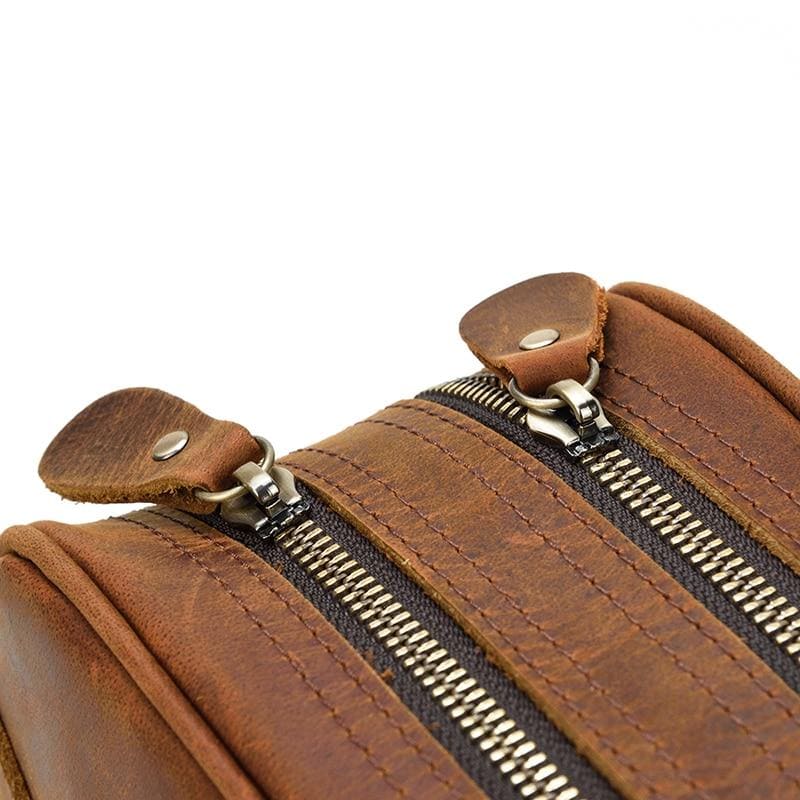 Steel Horse Leather Nomad Toiletry Bag | Genuine Leather Travel Toiletry Bag
