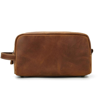 Steel Horse Leather Wanderer Toiletry Bag | Genuine Leather Toiletry Bag