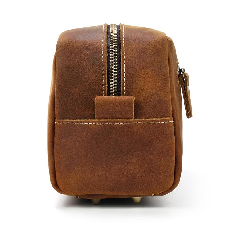 Steel Horse Leather Wanderer Toiletry Bag | Genuine Leather Toiletry Bag