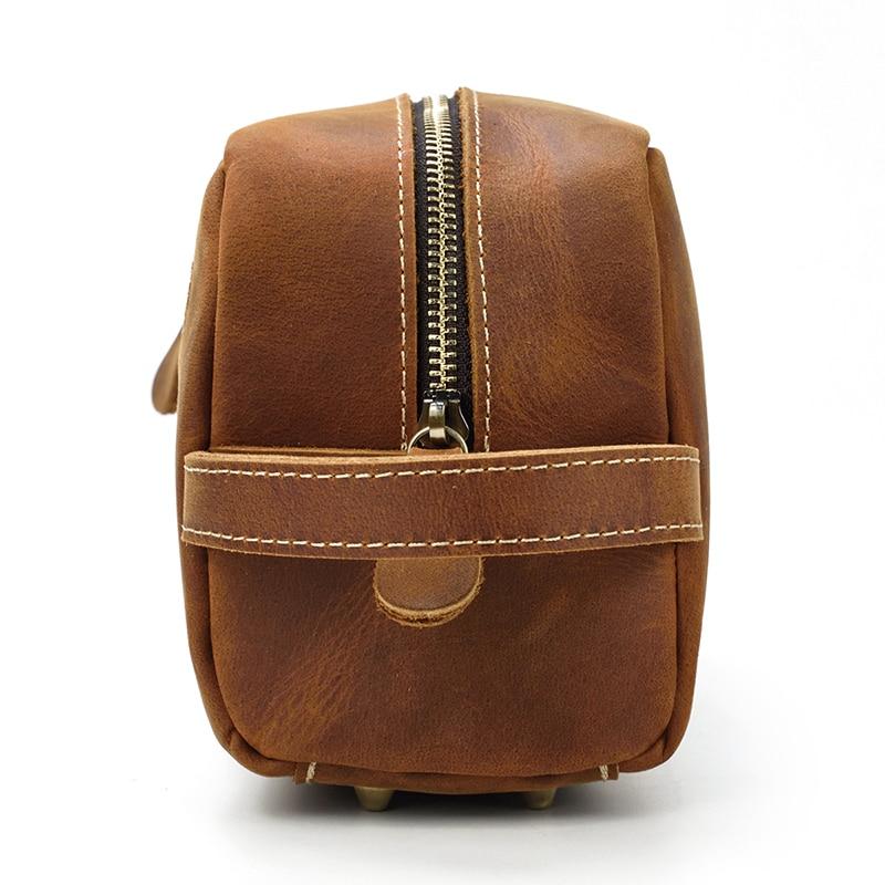 Steel Horse Leather Wanderer Toiletry Bag | Genuine Leather Toiletry Bag