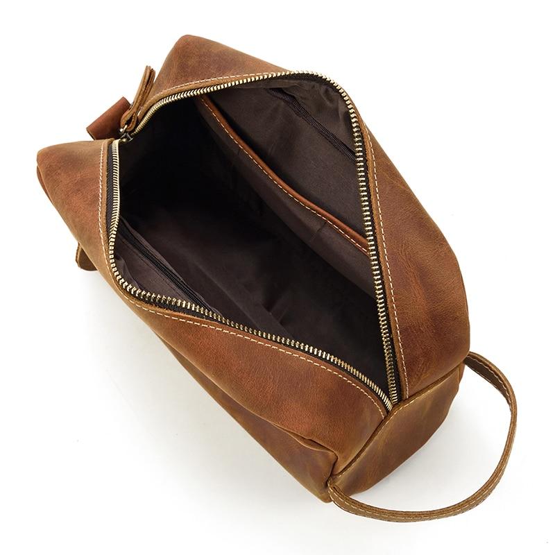 Steel Horse Leather Wanderer Toiletry Bag | Genuine Leather Toiletry Bag