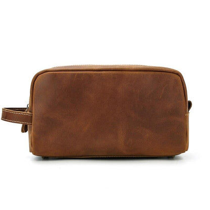 Steel Horse Leather Wanderer Toiletry Bag | Genuine Leather Toiletry Bag