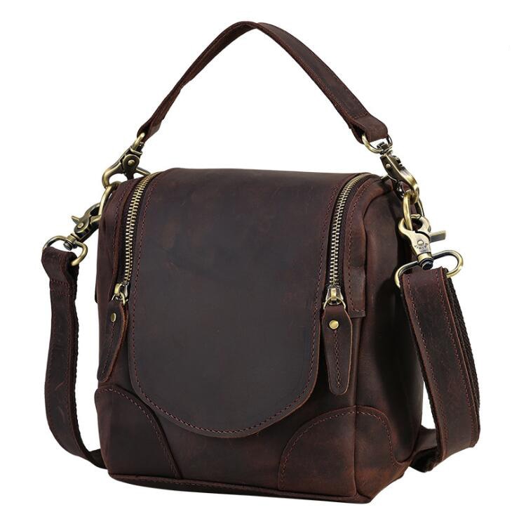 Steel Horse Leather Calista | Small Leather Camera Bag - Leather Camera Lens Case