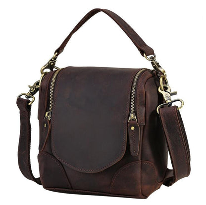 Steel Horse Leather Calista | Small Leather Camera Bag - Leather Camera Lens Case