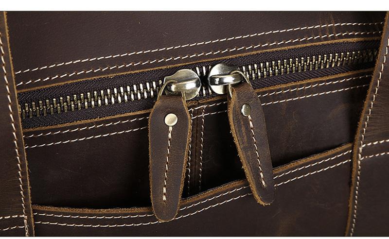 Steel Horse Leather Wainwright Weekender | Round  Vintage Leather Weekender