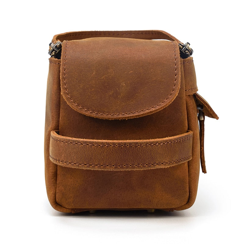 Steel Horse Leather Dado Leather Dopp Kit | Handmade Leather Toiletry Bag