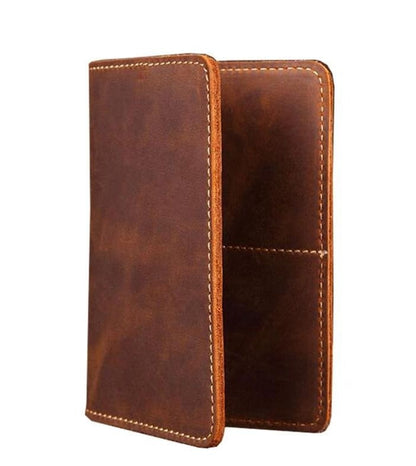 Steel Horse Leather Priam Handmade Leather Passport Cover