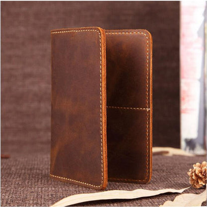 Steel Horse Leather Priam Handmade Leather Passport Cover