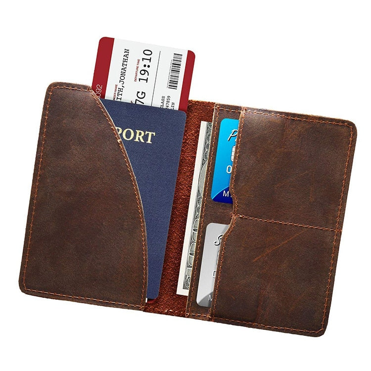Steel Horse Leather Priam Handmade Leather Passport Cover