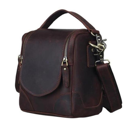 Steel Horse Leather Calista | Small Leather Camera Bag - Leather Camera Lens Case
