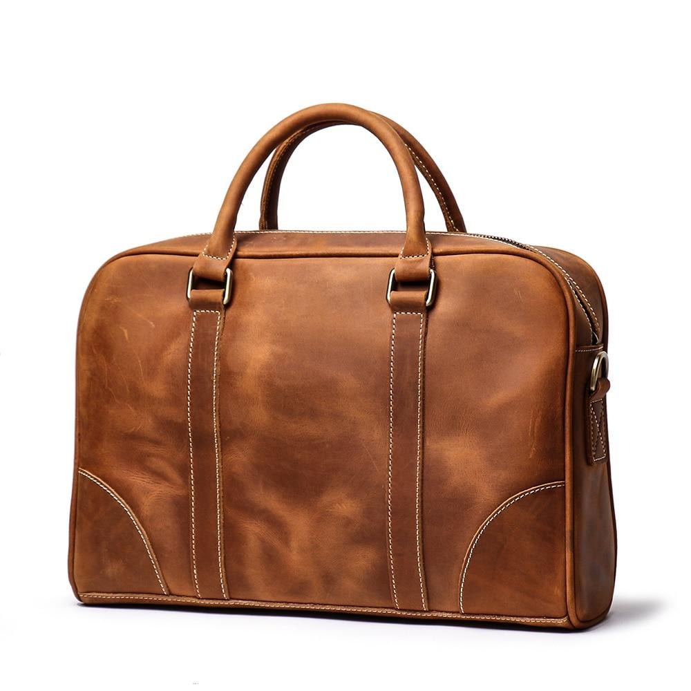 Steel Horse Leather Bjorn Leather Laptop Bag | Vintage Leather Briefcase