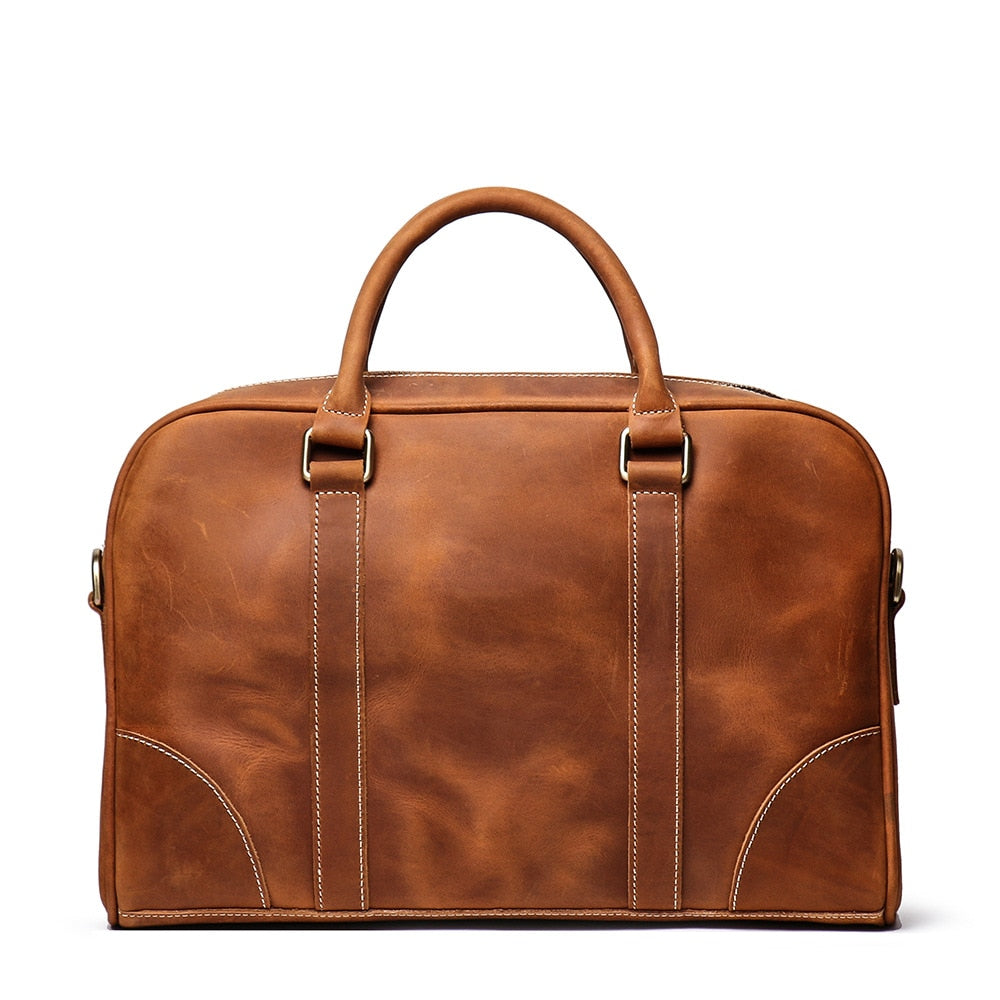 Steel Horse Leather Bjorn Leather Laptop Bag | Vintage Leather Briefcase