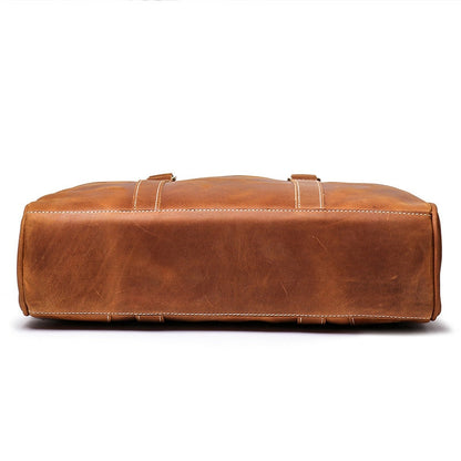 Steel Horse Leather Bjorn Leather Laptop Bag | Vintage Leather Briefcase