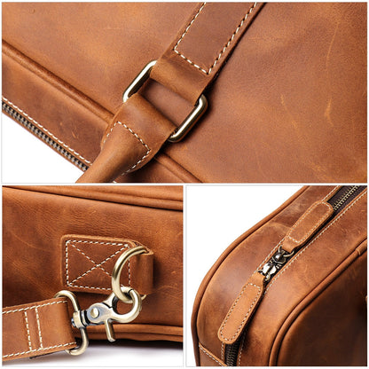 Steel Horse Leather Bjorn Leather Laptop Bag | Vintage Leather Briefcase