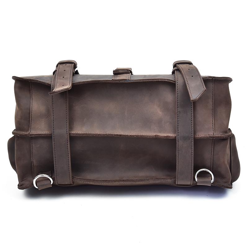 Steel Horse Leather Gustav Messenger Bag | Large Capacity Vintage Leather Messenger Bag