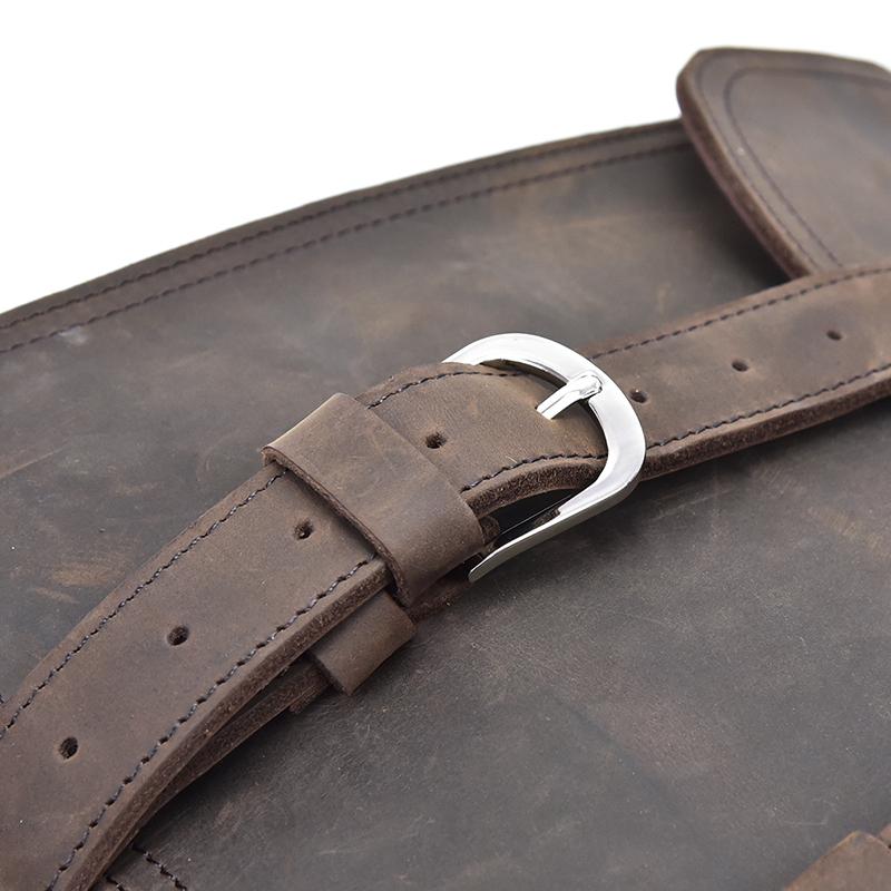 Steel Horse Leather Gustav Messenger Bag | Large Capacity Vintage Leather Messenger Bag