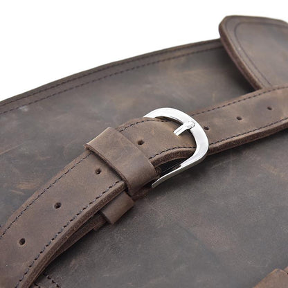 Steel Horse Leather Gustav Messenger Bag | Large Capacity Vintage Leather Messenger Bag