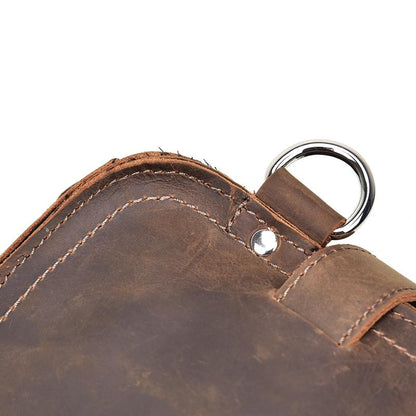 Steel Horse Leather Gustav Messenger Bag | Large Capacity Vintage Leather Messenger Bag