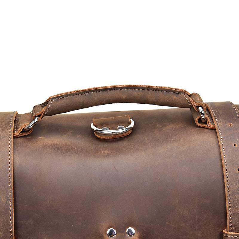 Steel Horse Leather Gustav Messenger Bag | Large Capacity Vintage Leather Messenger Bag