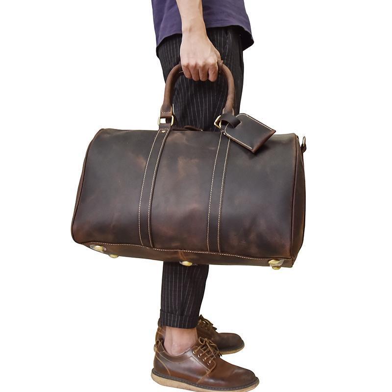 Steel Horse Leather Bjarke Weekender | Handcrafted Leather Duffle Bag