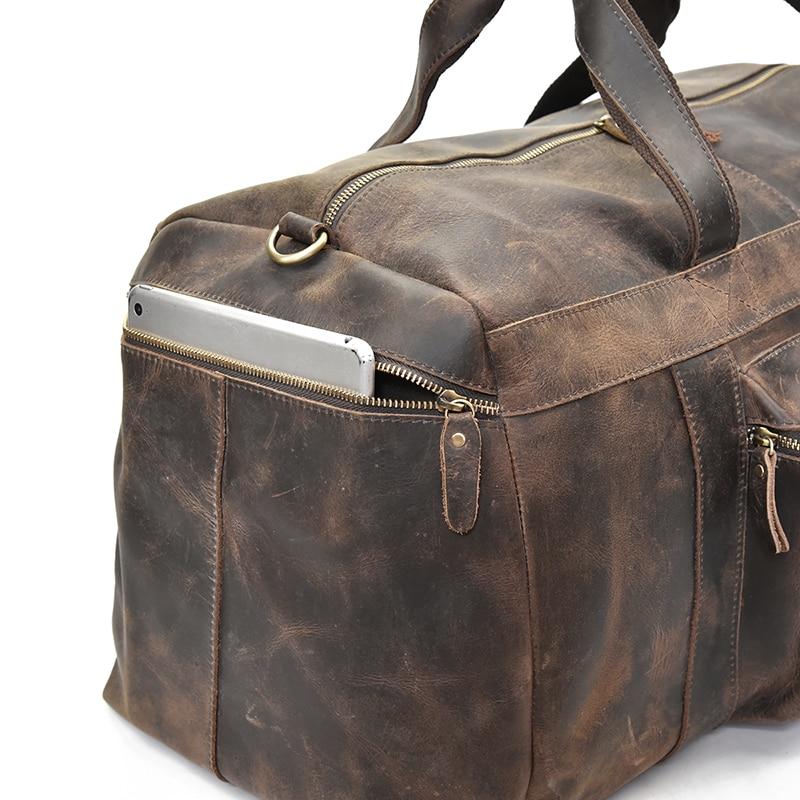 Steel Horse Leather Colden Duffle Bag | Large Capacity Leather Weekender