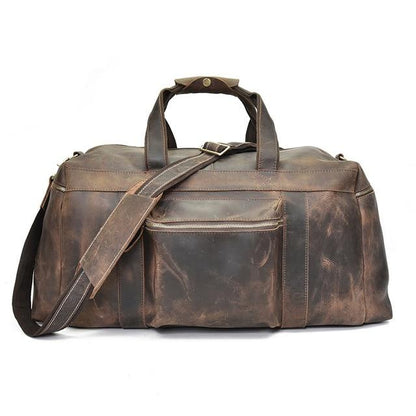 Steel Horse Leather Colden Duffle Bag | Large Capacity Leather Weekender