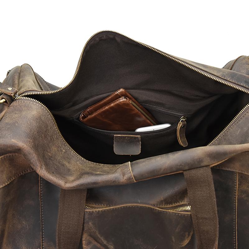 Steel Horse Leather Colden Duffle Bag | Large Capacity Leather Weekender