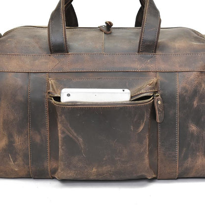 Steel Horse Leather Colden Duffle Bag | Large Capacity Leather Weekender