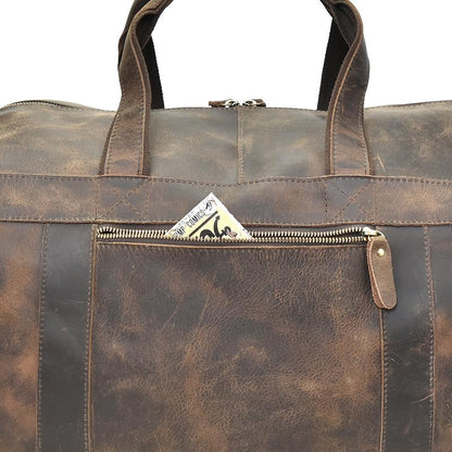 Steel Horse Leather Colden Duffle Bag | Large Capacity Leather Weekender