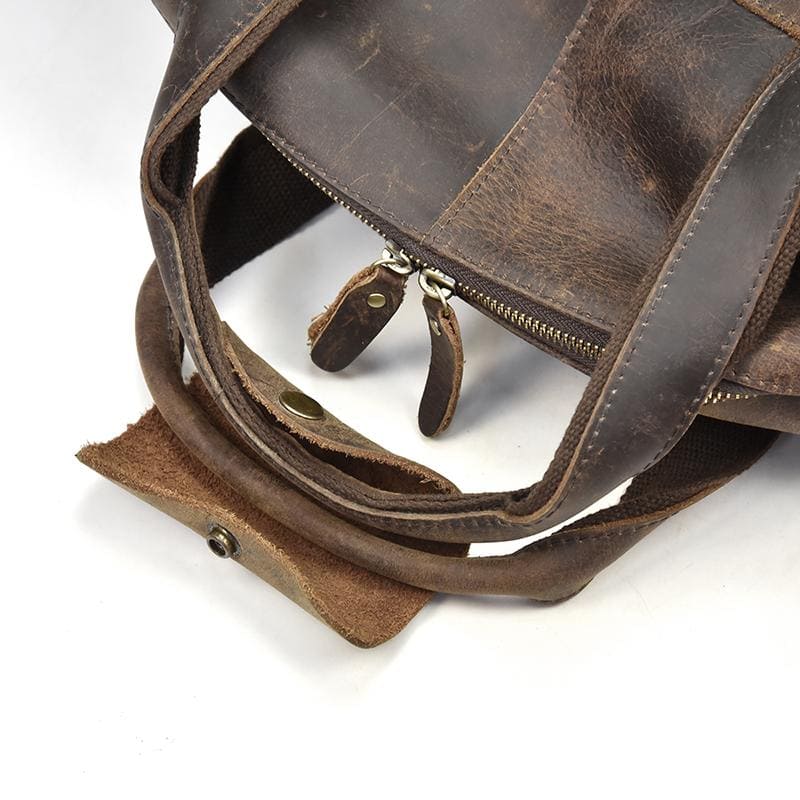 Steel Horse Leather Colden Duffle Bag | Large Capacity Leather Weekender