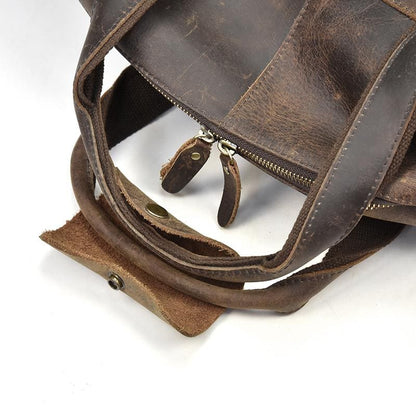 Steel Horse Leather Colden Duffle Bag | Large Capacity Leather Weekender
