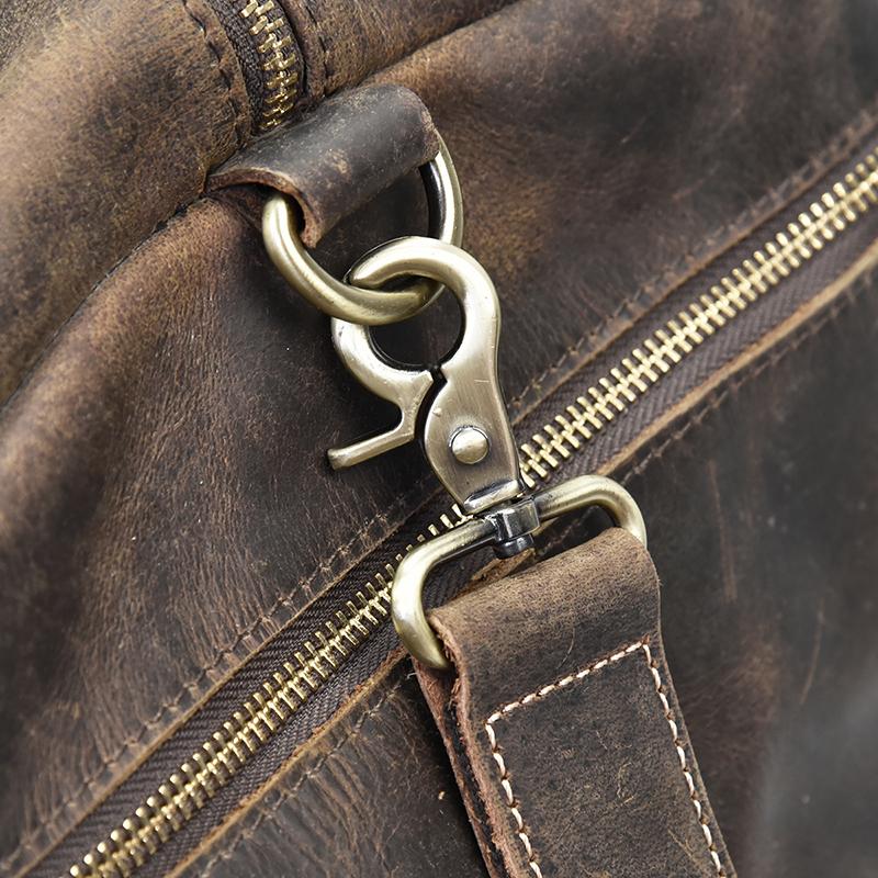 Steel Horse Leather Colden Duffle Bag | Large Capacity Leather Weekender
