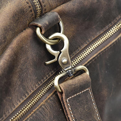 Steel Horse Leather Colden Duffle Bag | Large Capacity Leather Weekender