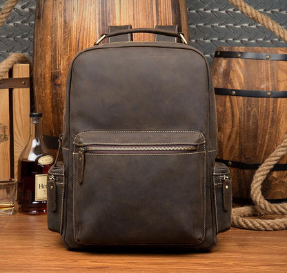 Steel Horse Leather Langley Backpack | Genuine Vintage Leather Backpack