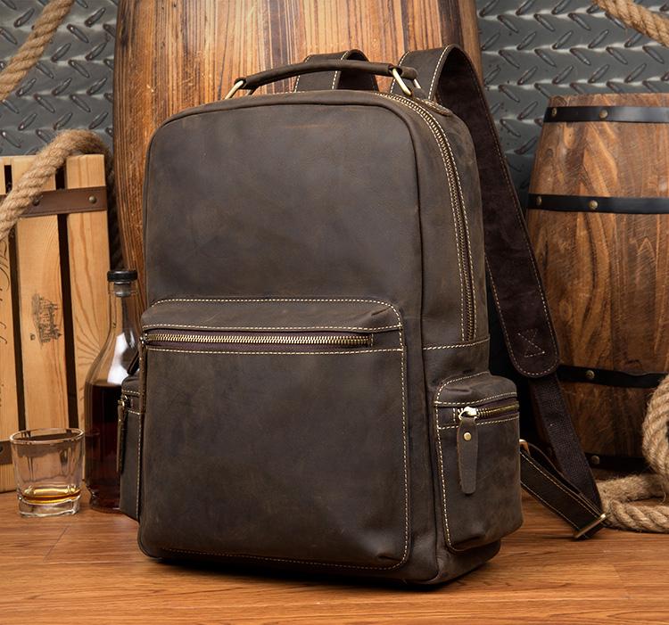 Steel Horse Leather Langley Backpack | Genuine Vintage Leather Backpack