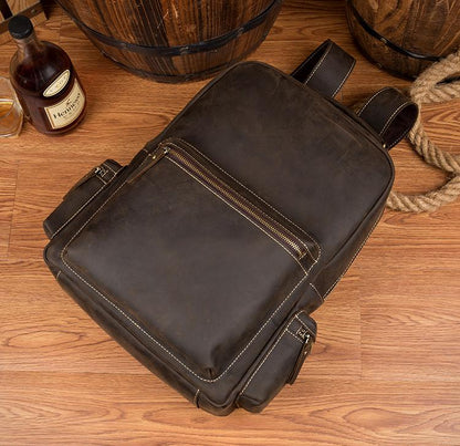 Steel Horse Leather Langley Backpack | Genuine Vintage Leather Backpack