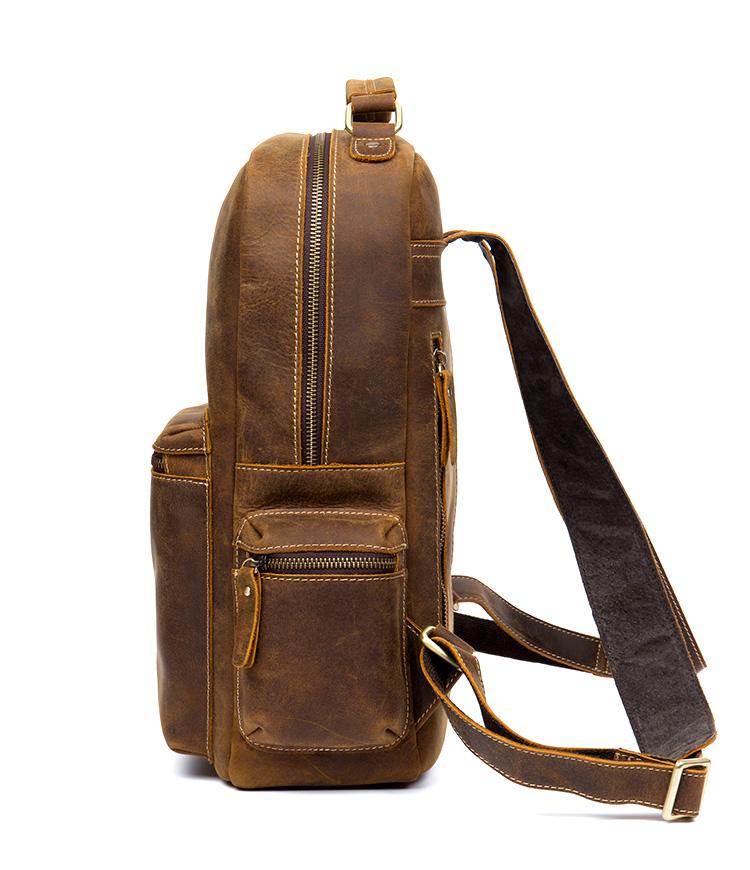 Steel Horse Leather Langley Backpack | Genuine Vintage Leather Backpack
