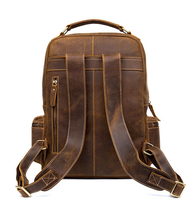 Steel Horse Leather Langley Backpack | Genuine Vintage Leather Backpack