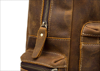 Steel Horse Leather Langley Backpack | Genuine Vintage Leather Backpack
