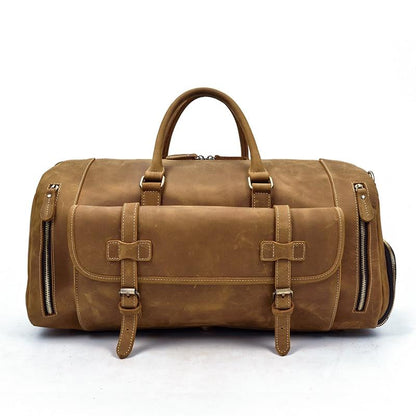 Steel Horse Leather "The Bard" Weekender Leather Duffle Bag