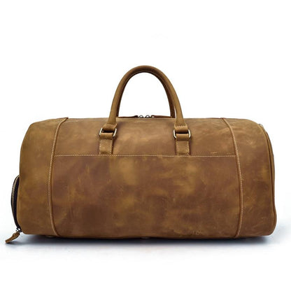 Steel Horse Leather "The Bard" Weekender Leather Duffle Bag