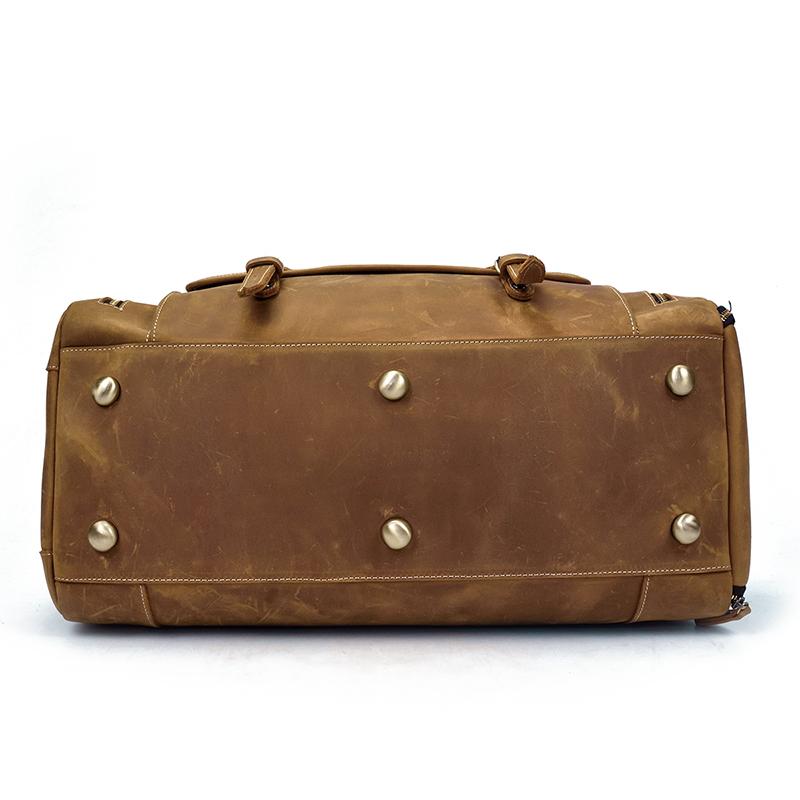 Steel Horse Leather "The Bard" Weekender Leather Duffle Bag