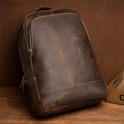 Steel Horse Leather Vernon Backpack | Genuine Vintage Leather Minimalist Backpack